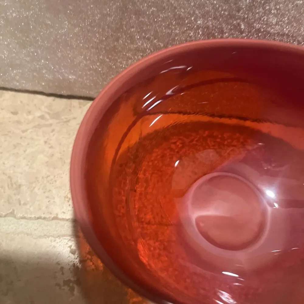 Murano Glass Sunset Bowl Crate & Barrel Small Made in Italy